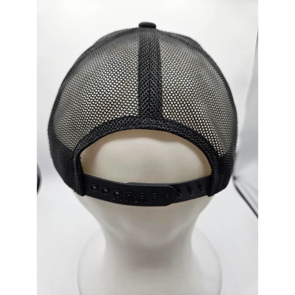 Pacific Headwear 104C Trucjer Cap Gray Black Payler Mesh Back Snap Back - Picture 4 of 7
